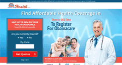 Desktop Screenshot of obamacarehealth.info